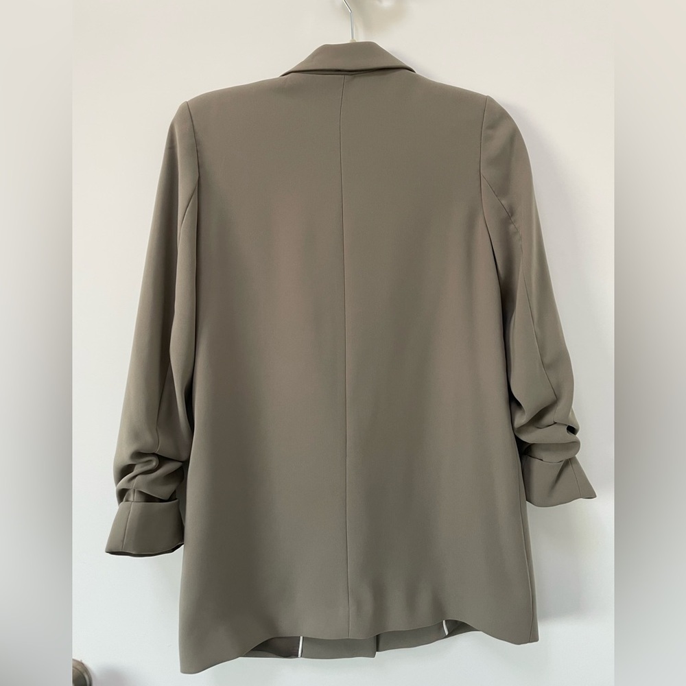 Mango Ruched Sleeves Blazer - Picture 8 of 14